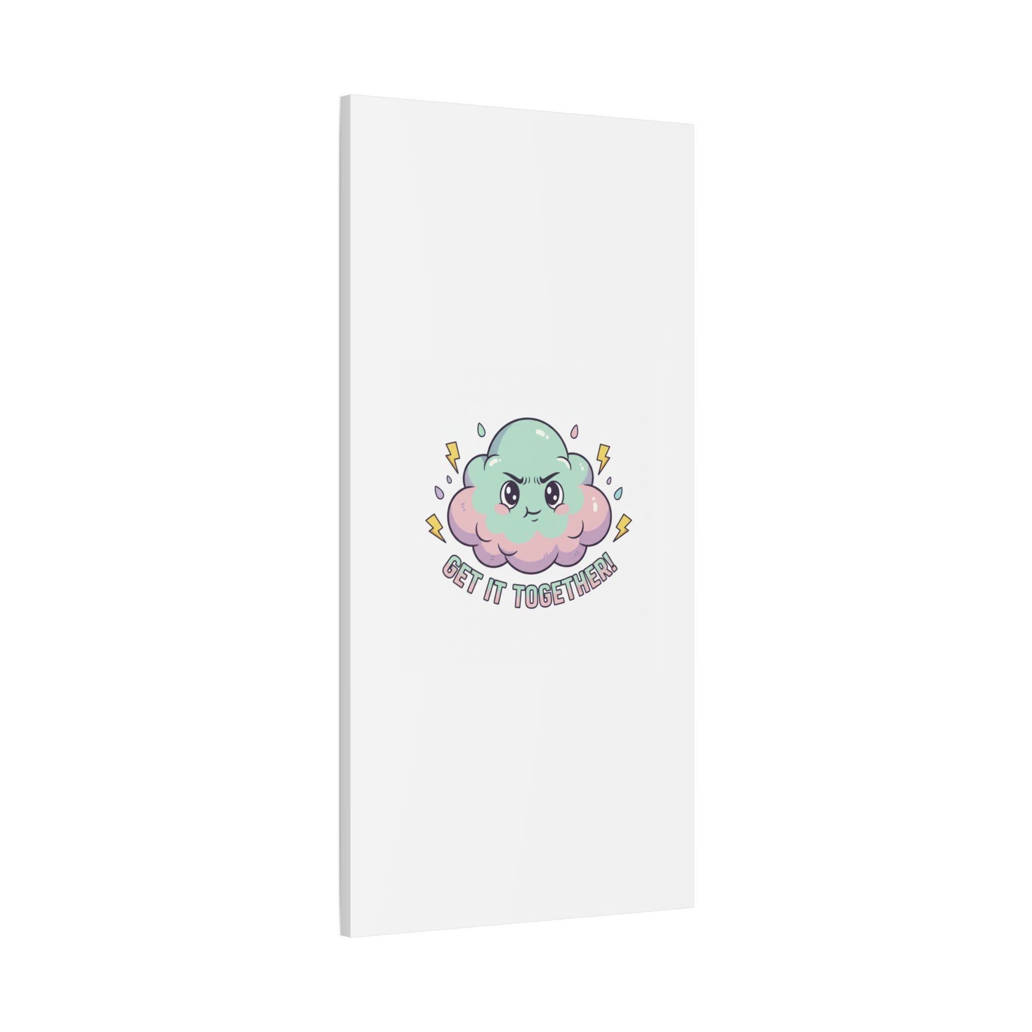 Get It Together! Cloud Illustration Canvas | dark humor inspirational