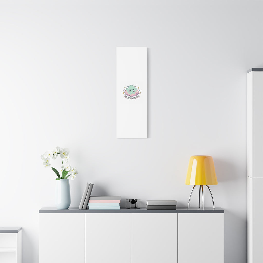 Get It Together! Cloud Illustration Canvas | dark humor inspirational