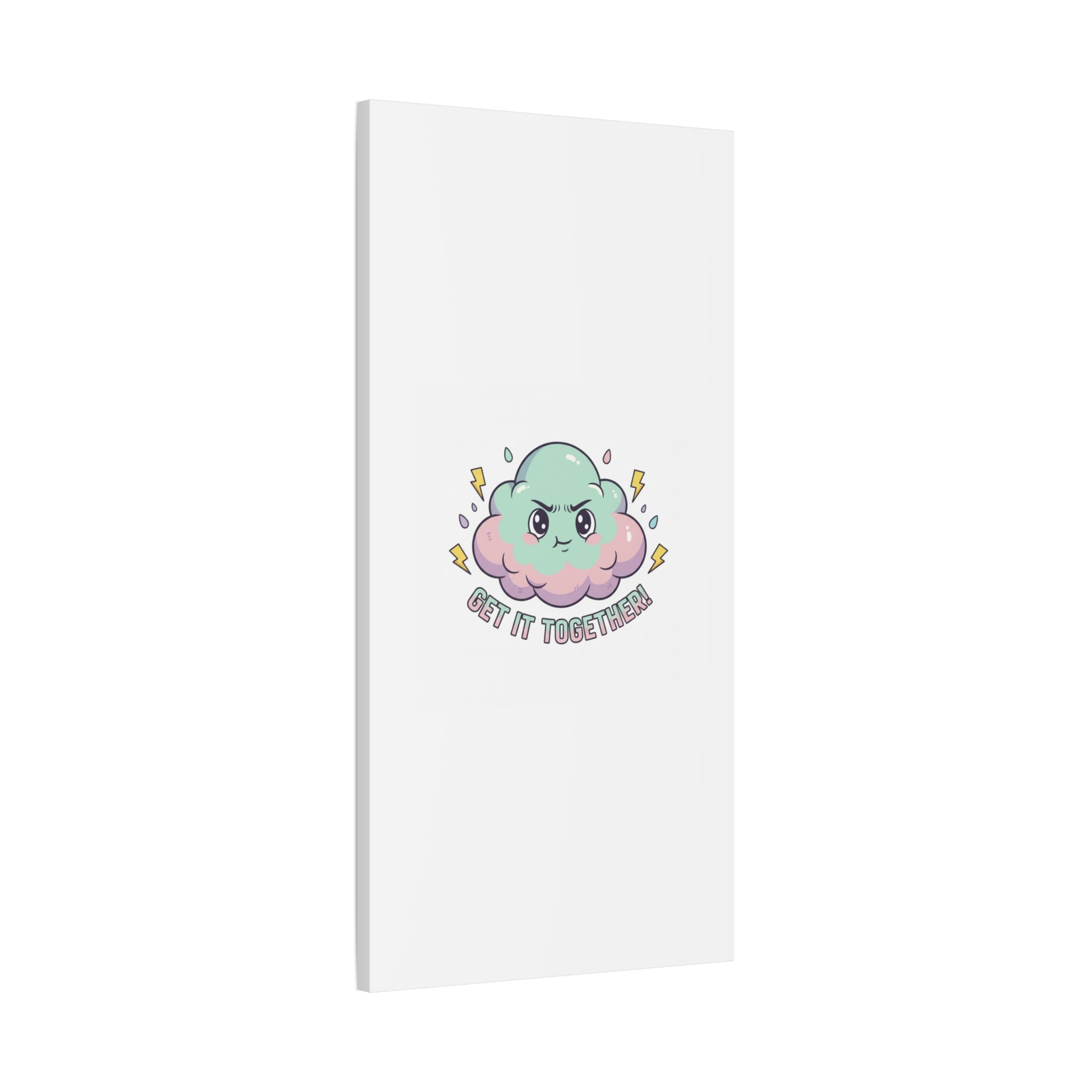Get It Together! Cloud Illustration Canvas | dark humor inspirational
