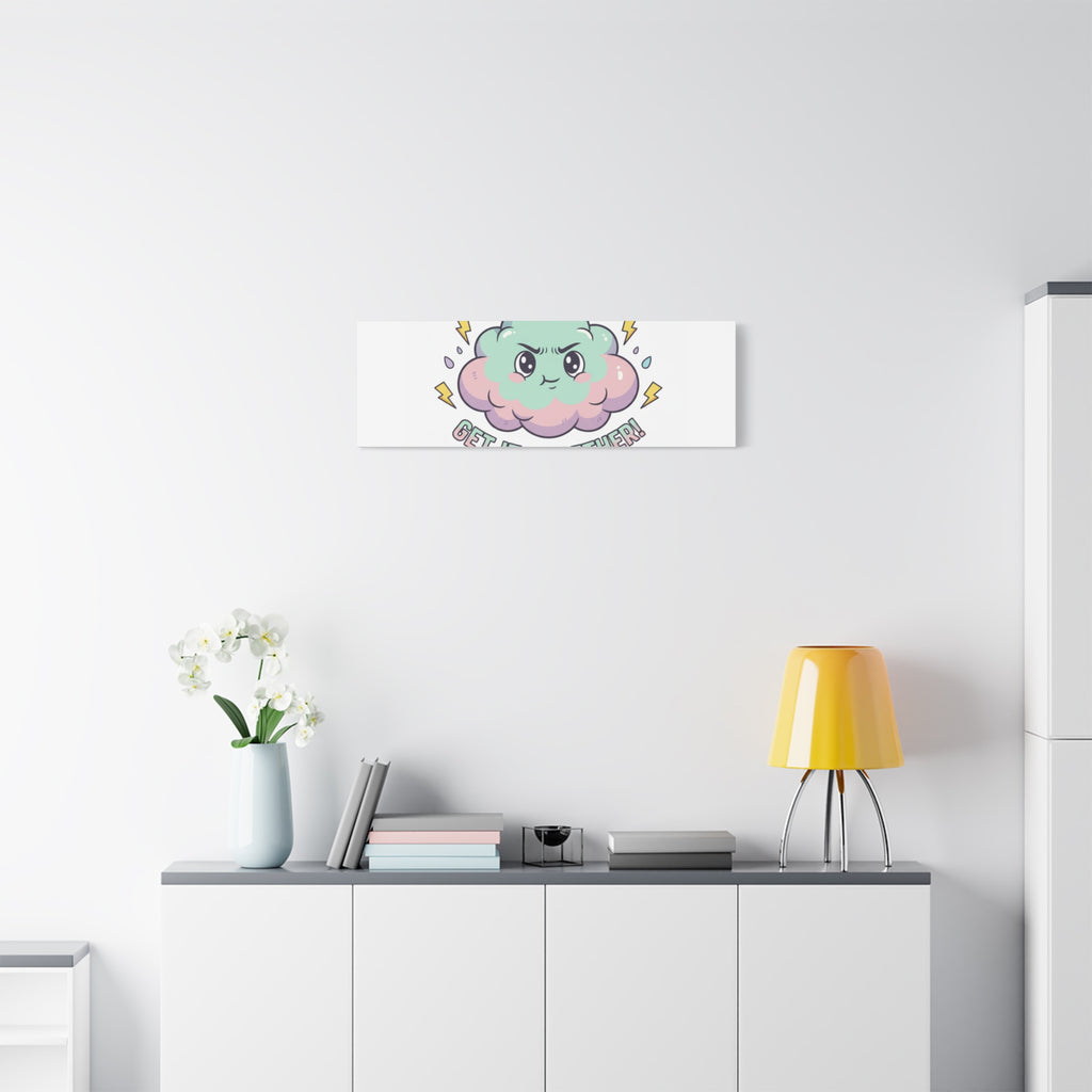 Get It Together! Cloud Illustration Canvas | dark humor inspirational