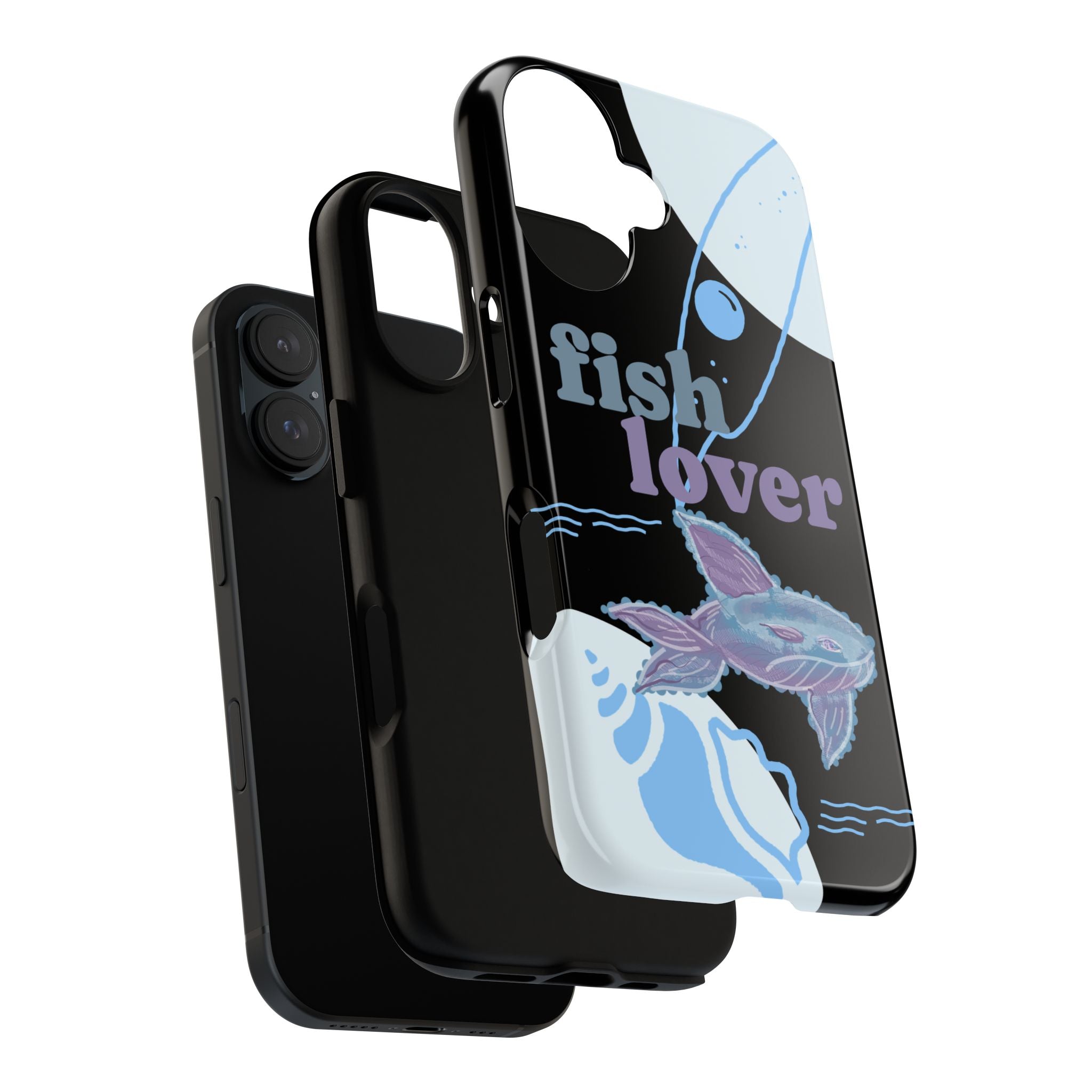 Fish Lover Phone Case — Cute Pastel Fishing Graphic Protective Tough Case