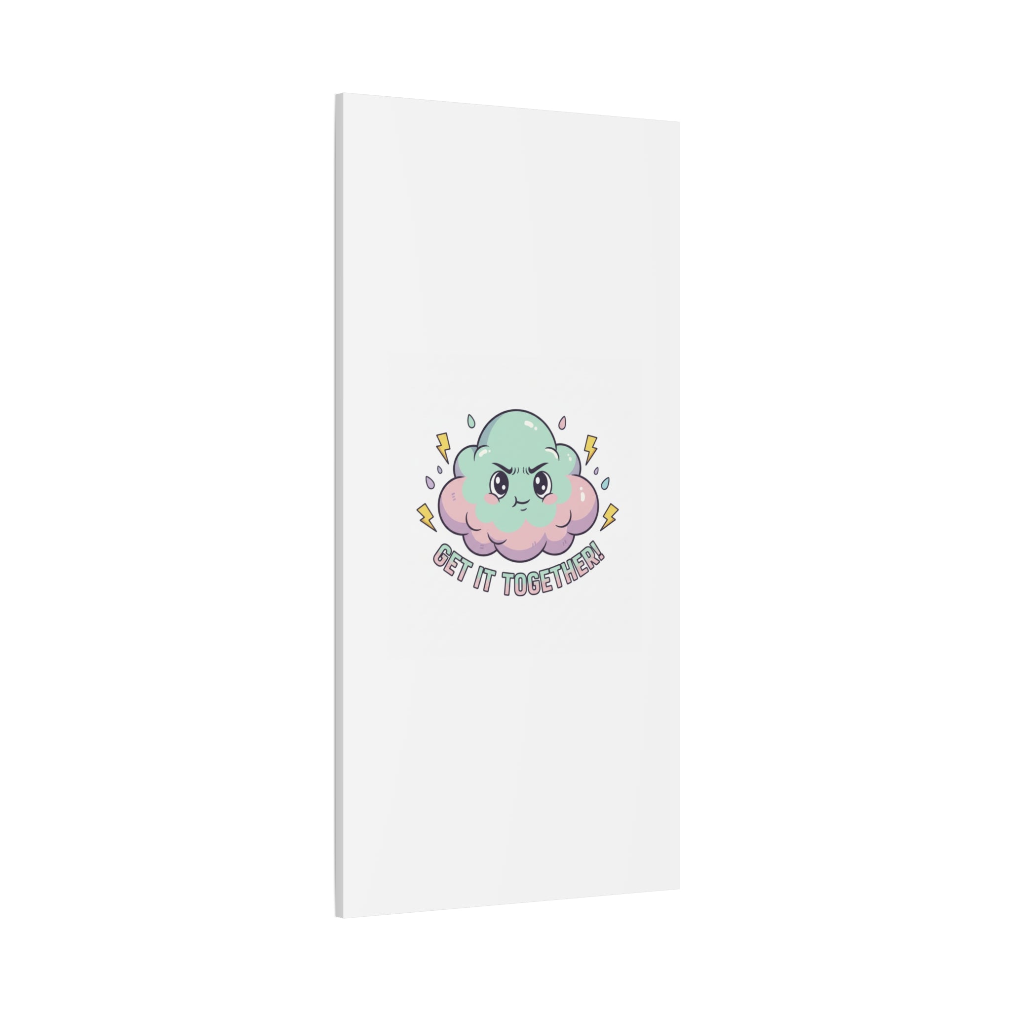 Get It Together! Cloud Illustration Canvas | dark humor inspirational