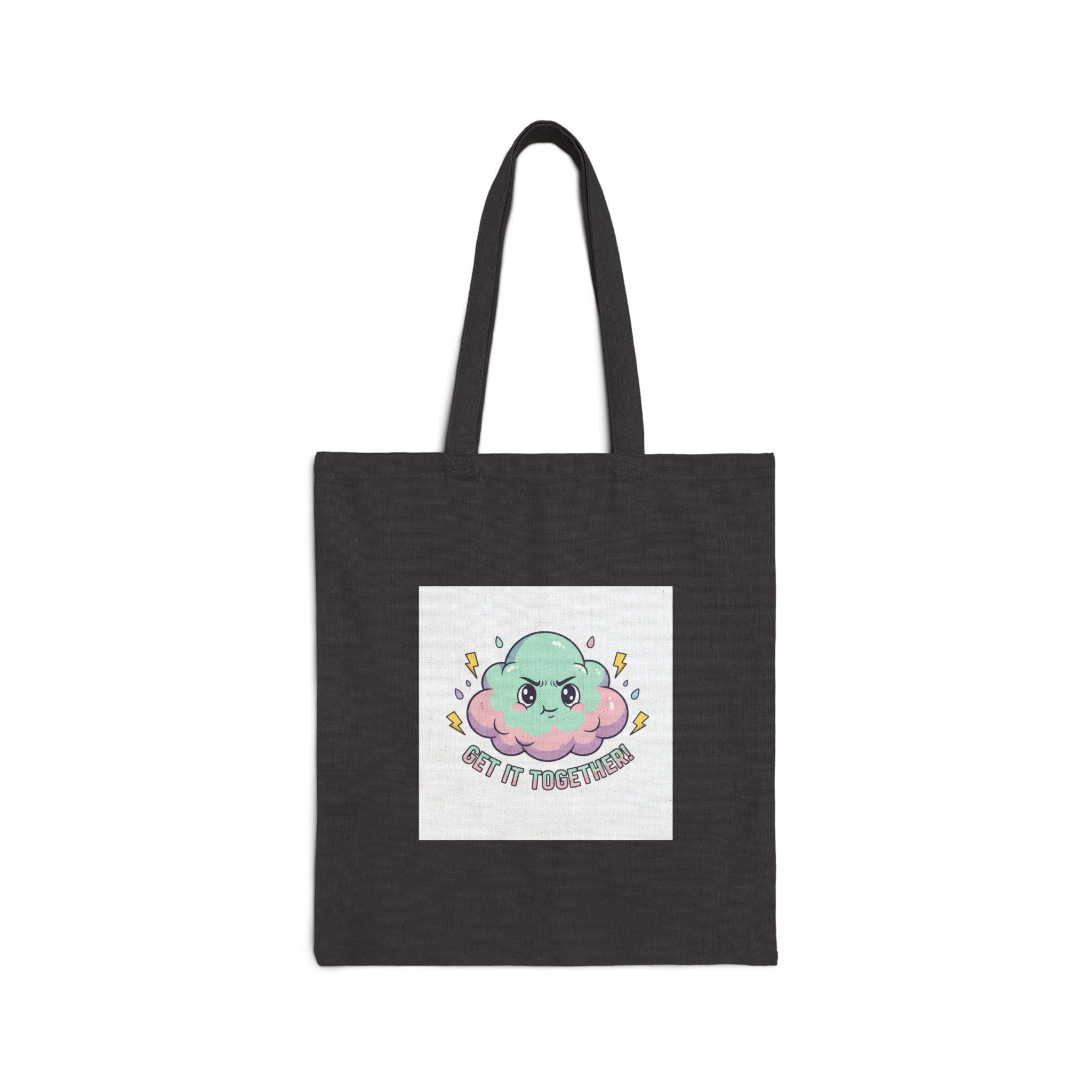 Fangy Cute Pep Talk Tote, mildly menacing positivity, dark humor inspirational