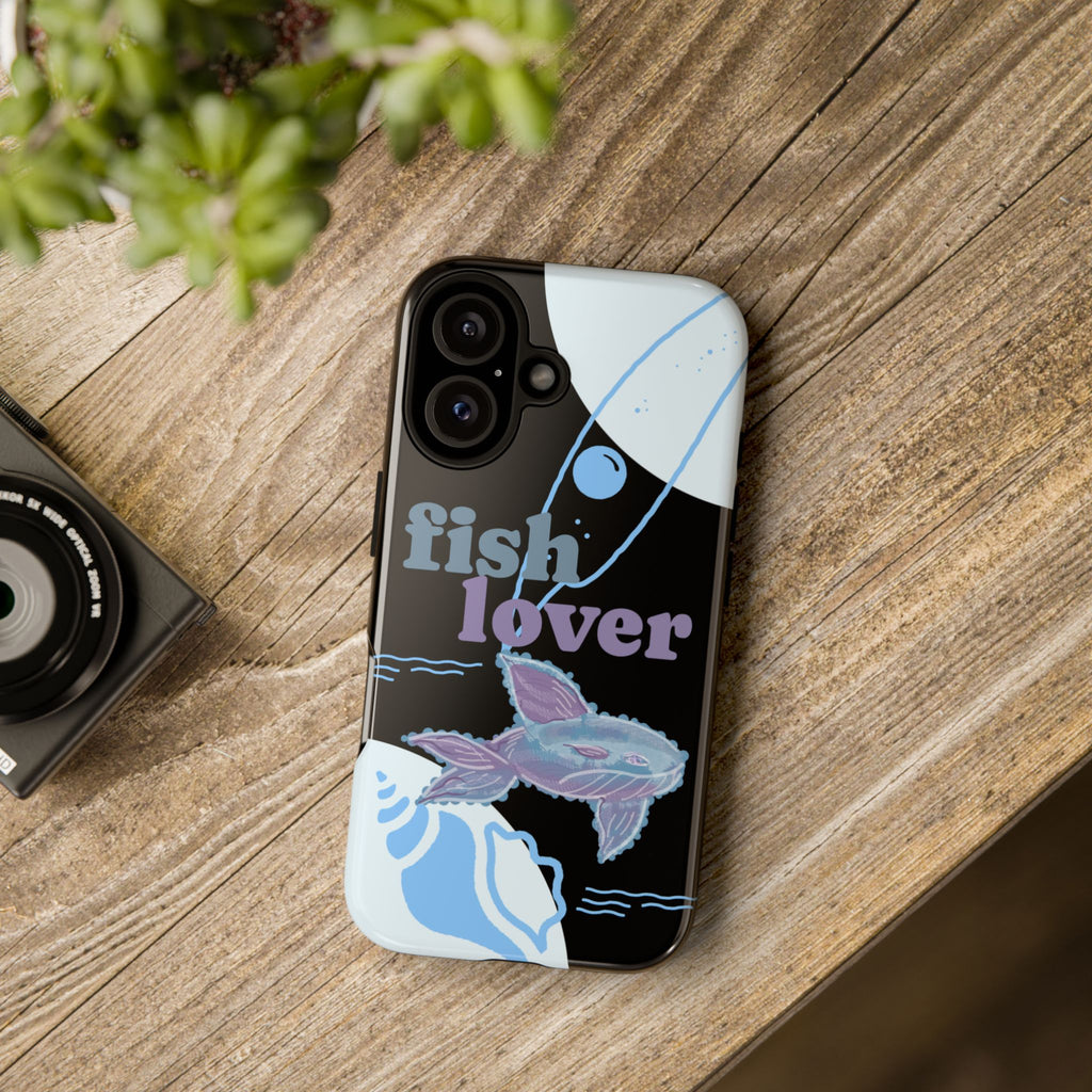 Fish Lover Phone Case — Cute Pastel Fishing Graphic Protective Tough Case