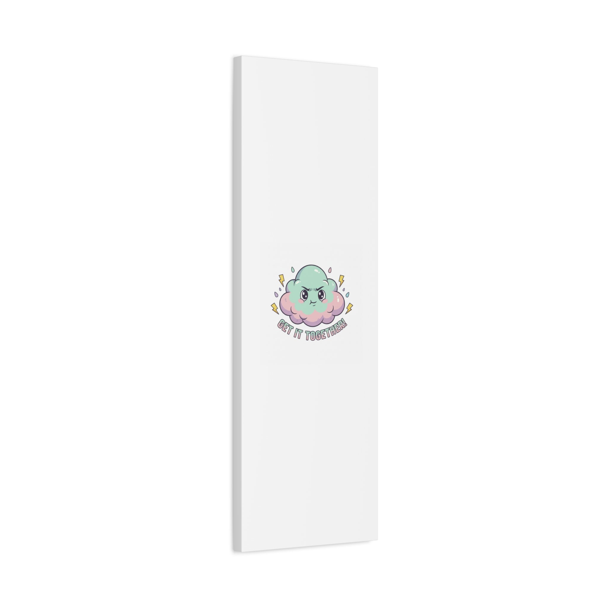 Get It Together! Cloud Illustration Canvas | dark humor inspirational