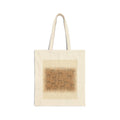 Subtle Deer Print Pattern Tote | Neutral spotted woodland canvas