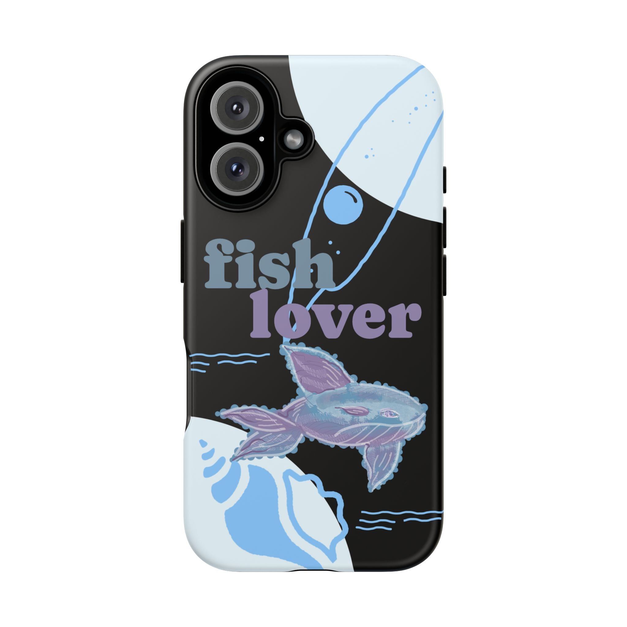 Fish Lover Phone Case — Cute Pastel Fishing Graphic Protective Tough Case