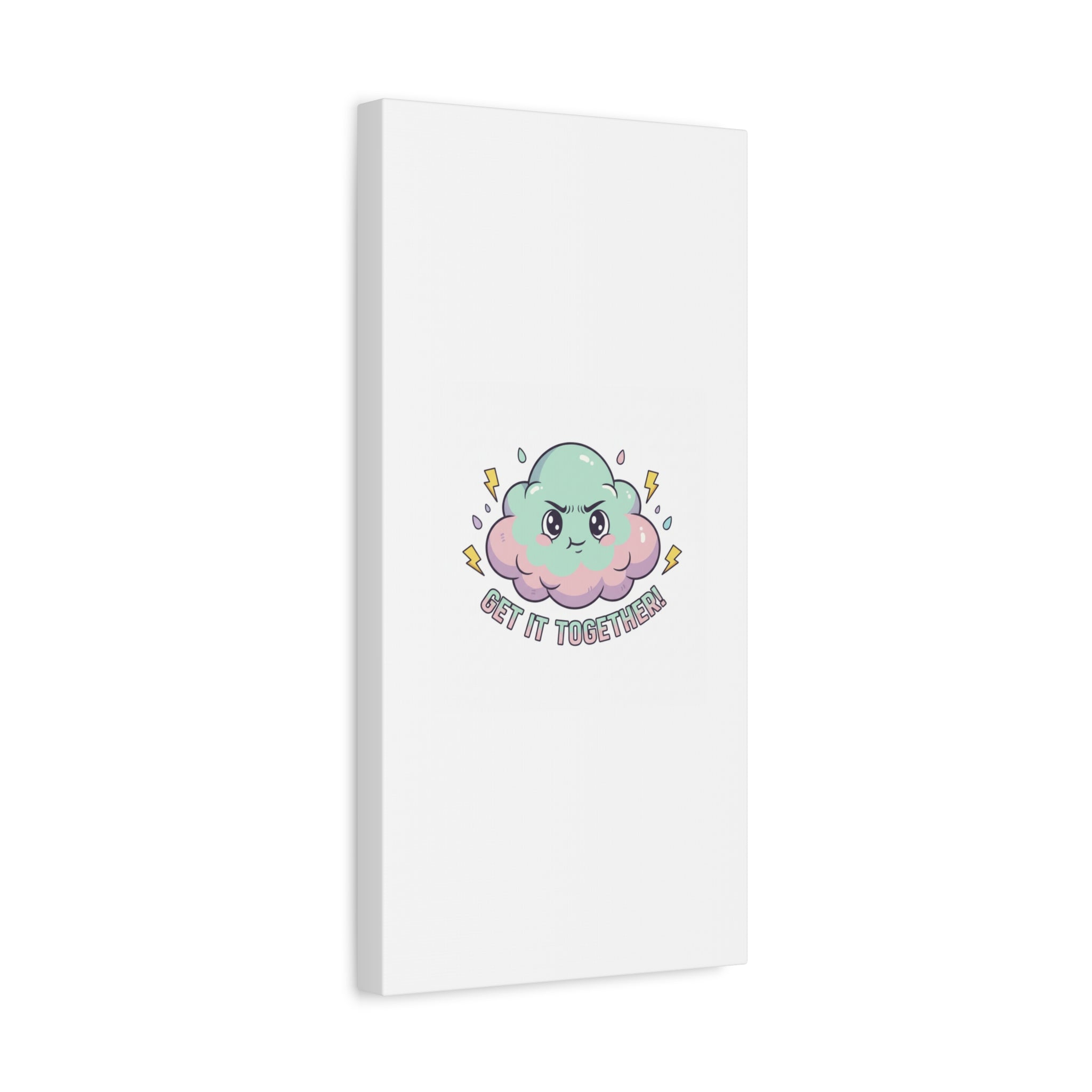 Get It Together! Cloud Illustration Canvas | dark humor inspirational