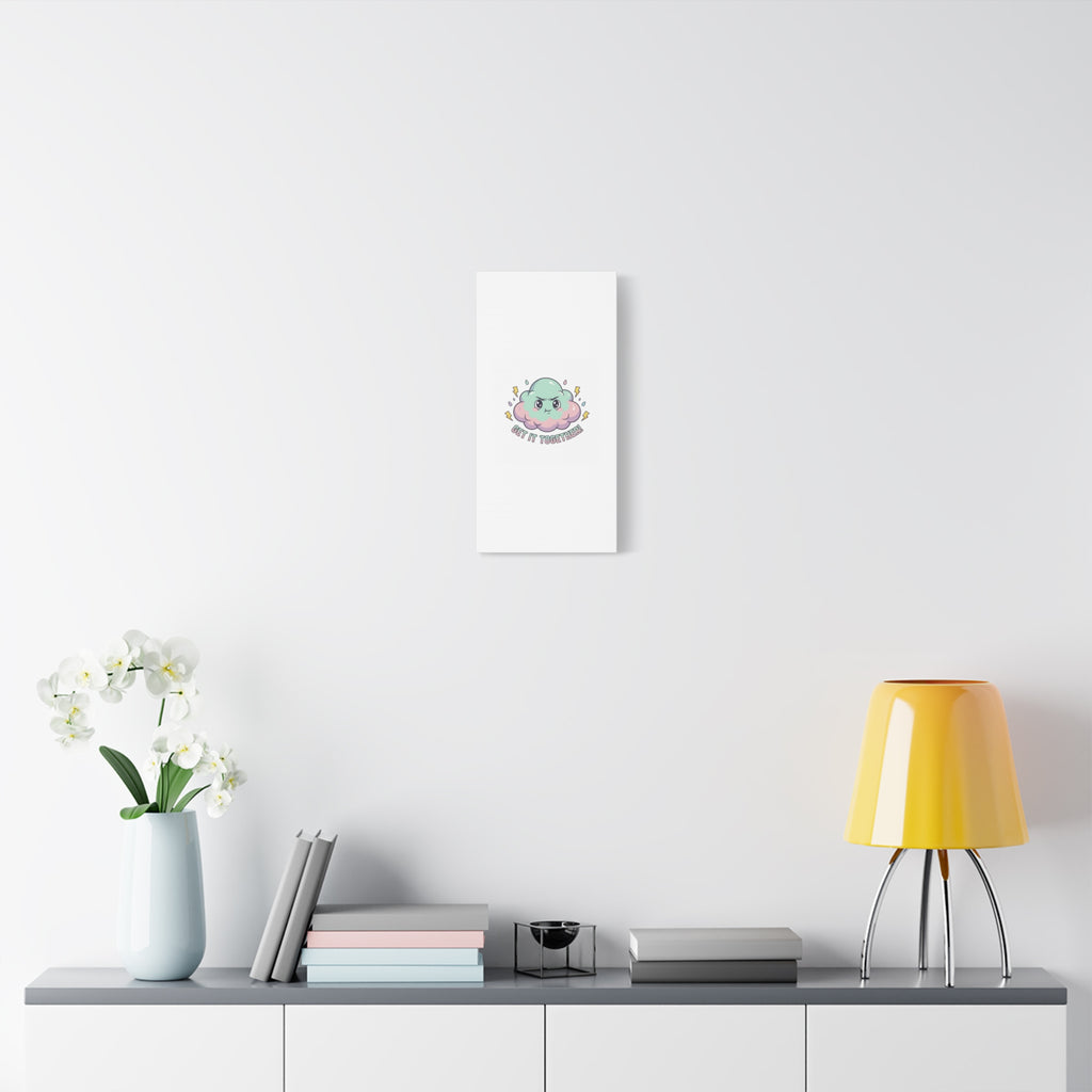 Get It Together! Cloud Illustration Canvas | dark humor inspirational