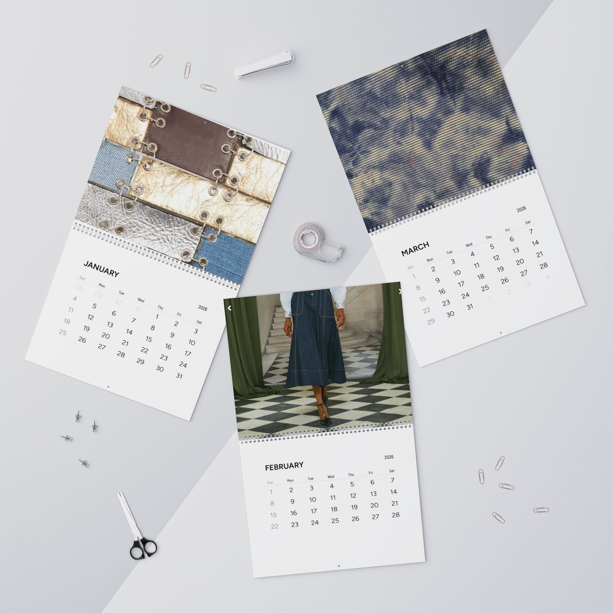 Copy of 2026 Fashion Design Wall Calendar — Monthly Sewing & Textile Art Planner