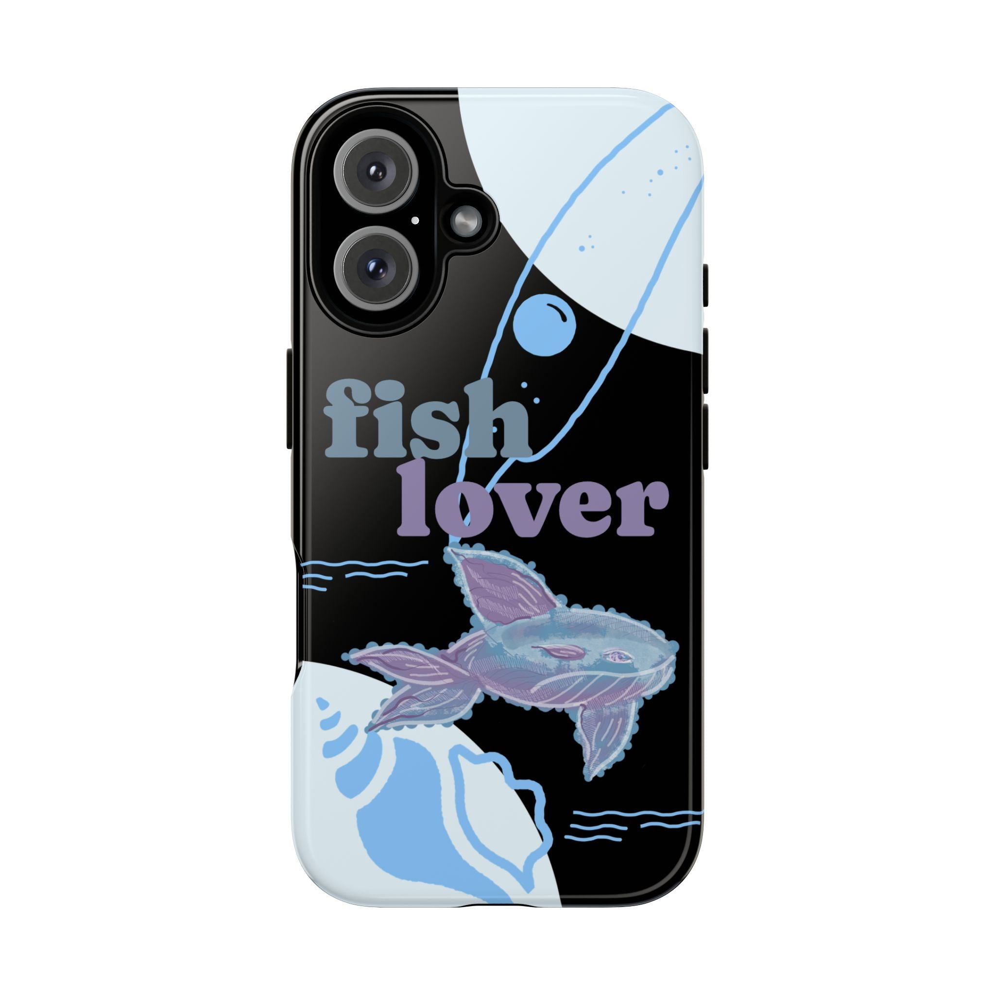 Fish Lover Phone Case — Cute Pastel Fishing Graphic Protective Tough Case