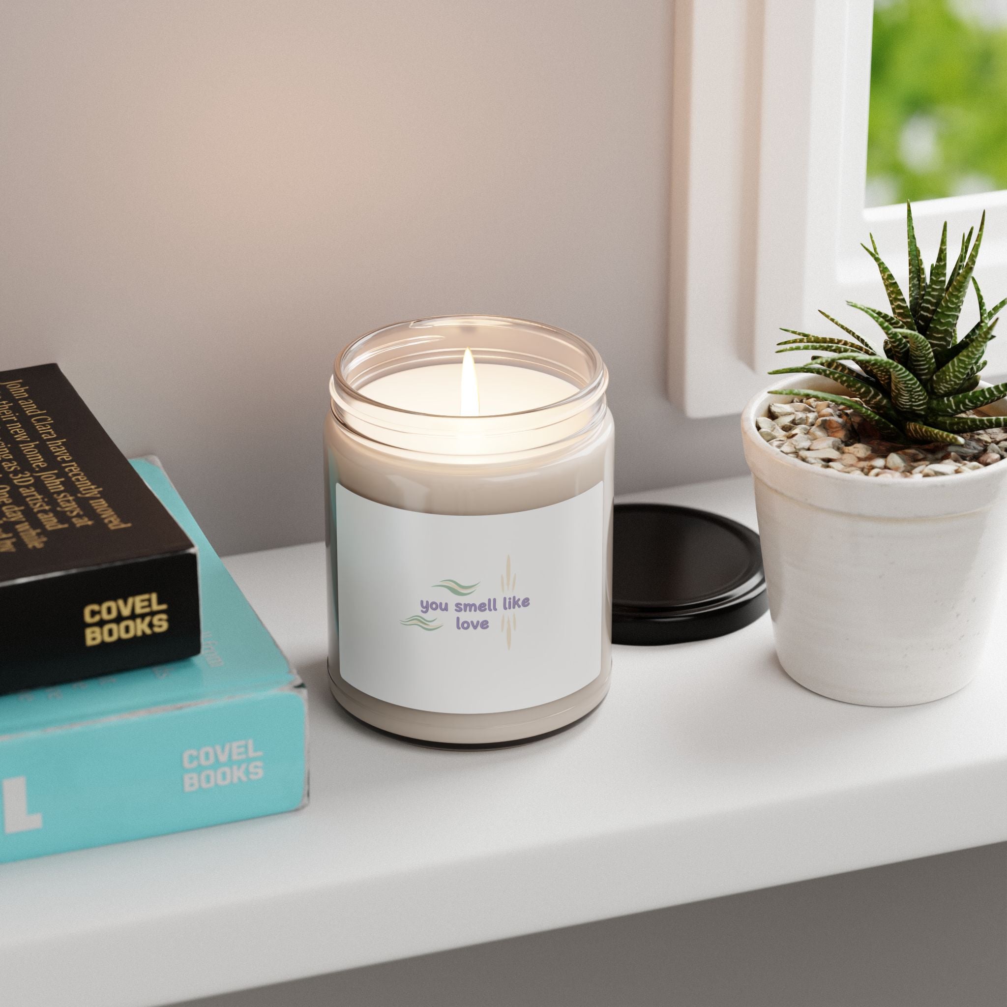 you smell like love candle | micro affirmation, calming soy 9oz