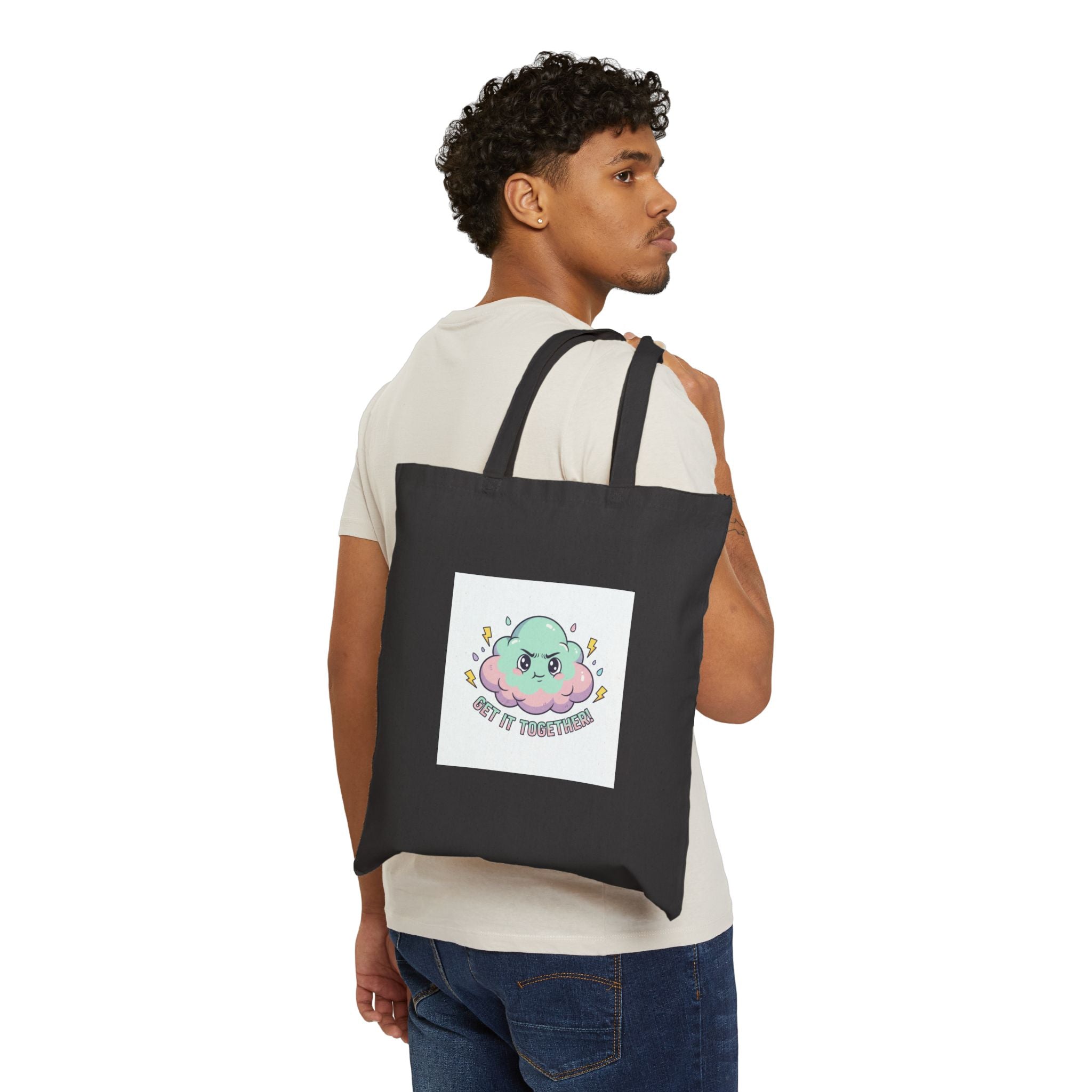 Fangy Cute Pep Talk Tote, mildly menacing positivity, dark humor inspirational