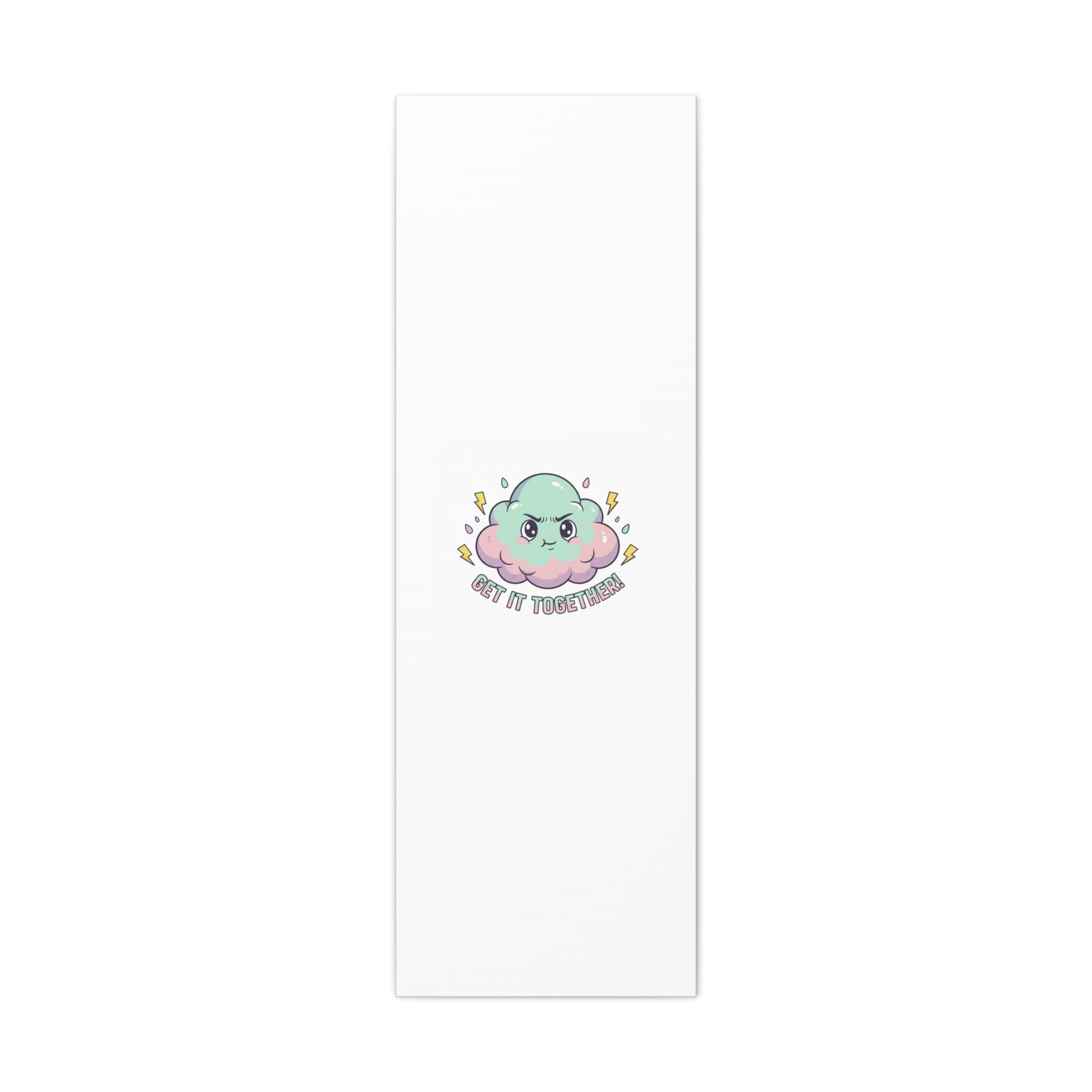 Get It Together! Cloud Illustration Canvas | dark humor inspirational