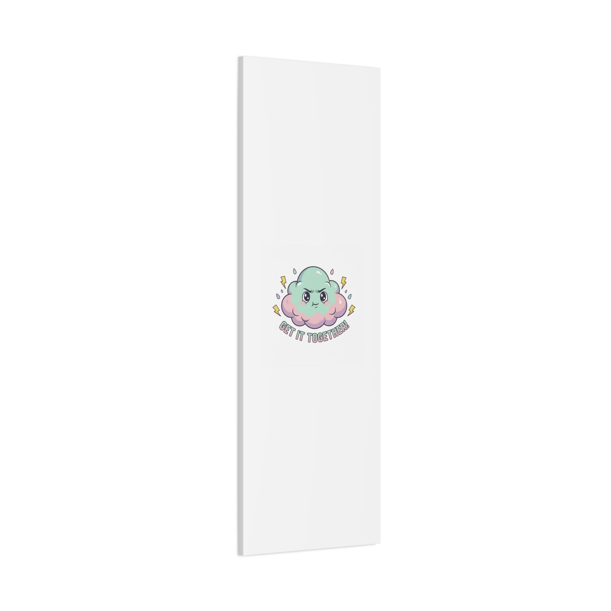 Get It Together! Cloud Illustration Canvas | dark humor inspirational