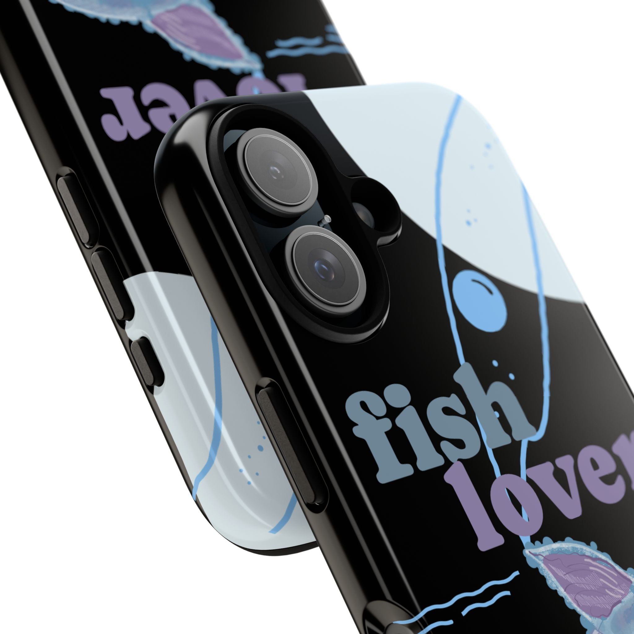 Fish Lover Phone Case — Cute Pastel Fishing Graphic Protective Tough Case