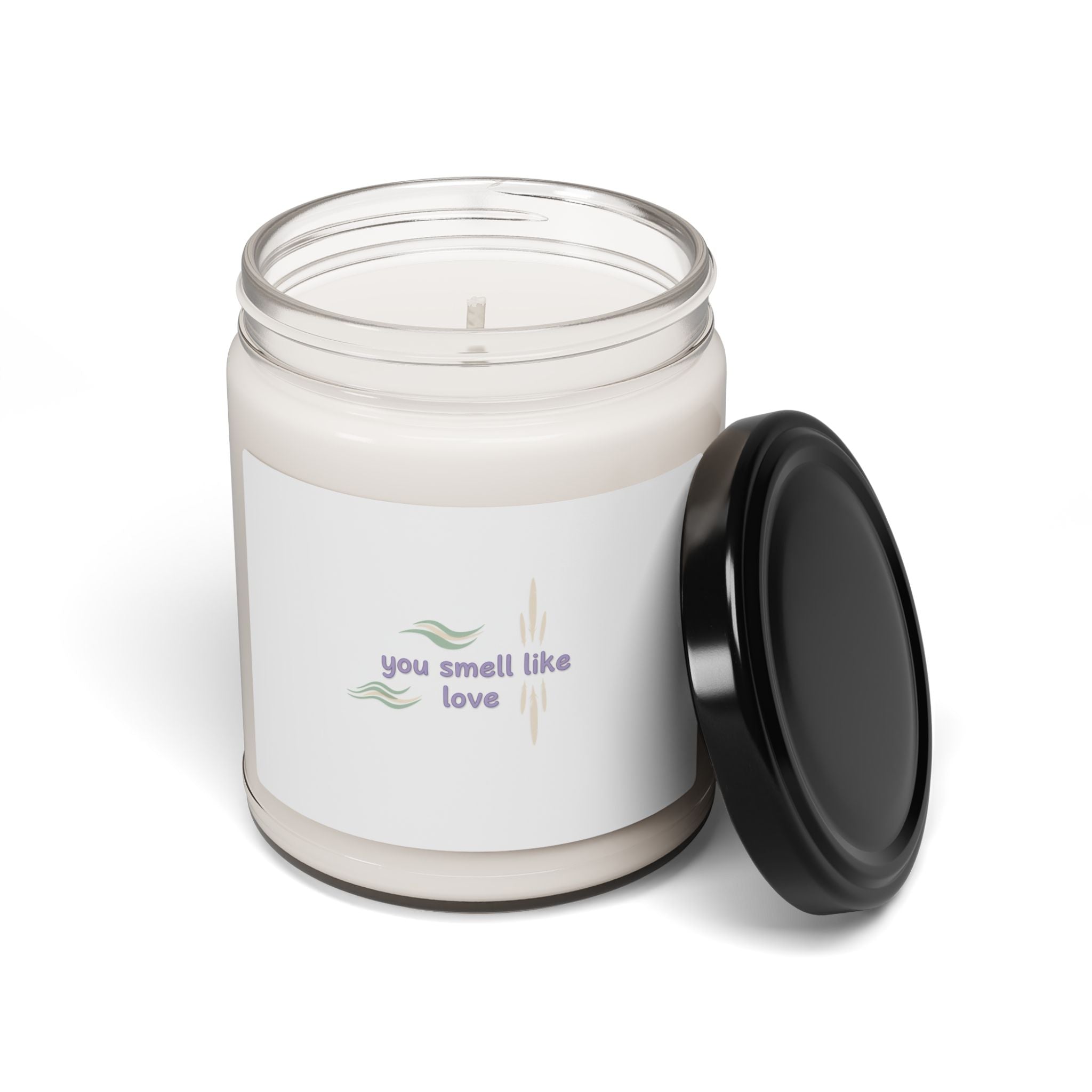 you smell like love candle | micro affirmation, calming soy 9oz