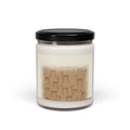 deer print pattern candle | Scented Soy Candle, 9oz | neutral woodland spots