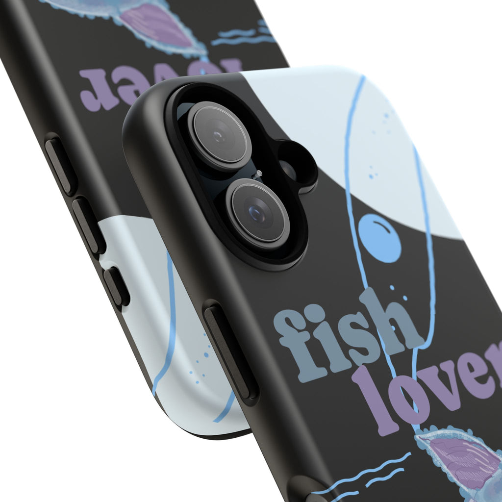 Fish Lover Phone Case — Cute Pastel Fishing Graphic Protective Tough Case